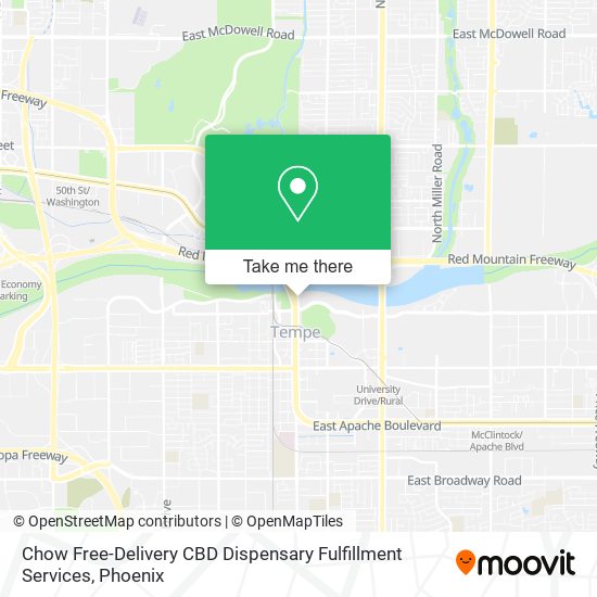 Mapa de Chow Free-Delivery CBD Dispensary Fulfillment Services