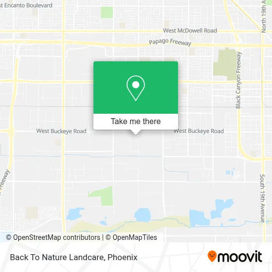 Back To Nature Landcare map