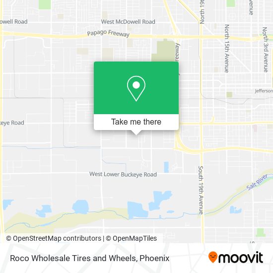 Roco Wholesale Tires and Wheels map