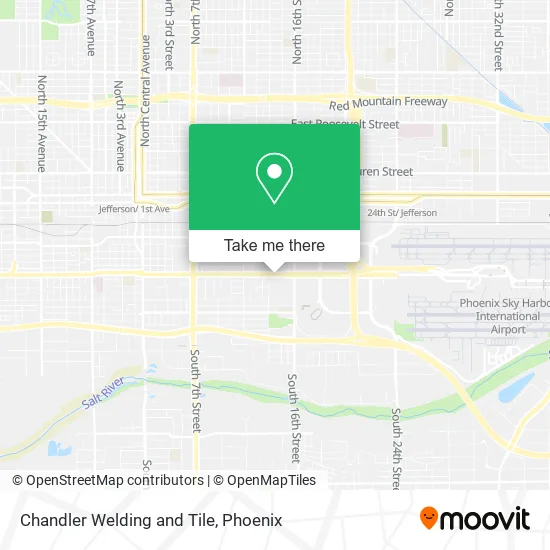 Mapa de Chandler Welding and Tile