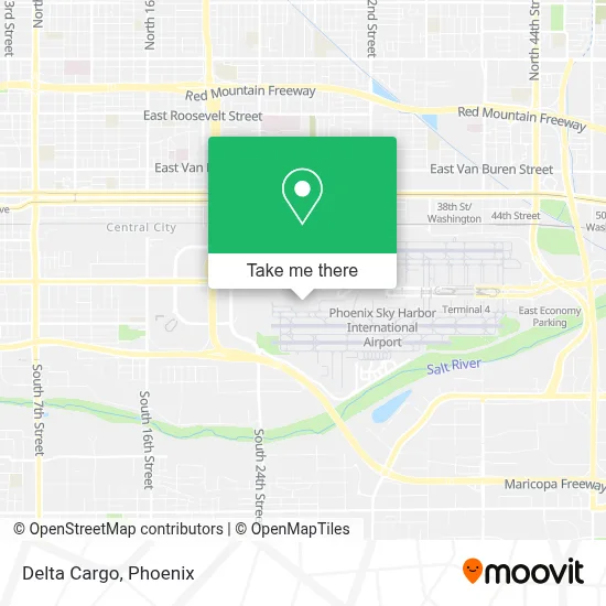 Delta Cargo map