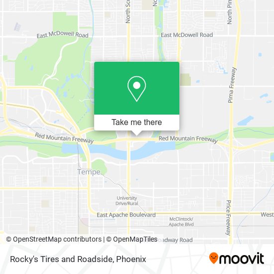 Rocky's Tires and Roadside map