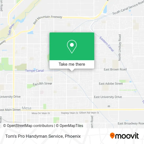 Tom's Pro Handyman Service map