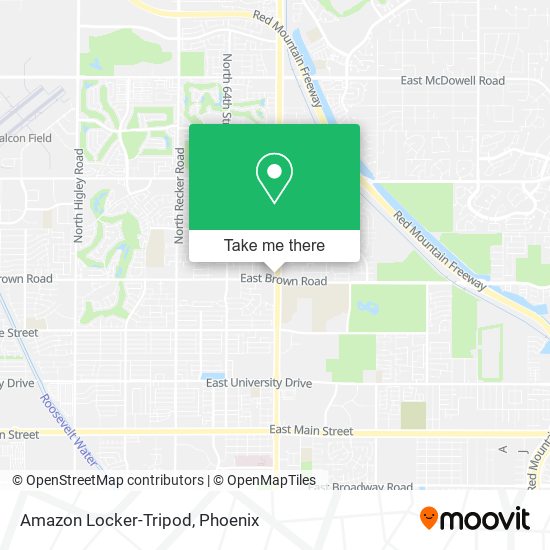 Amazon Locker-Tripod map