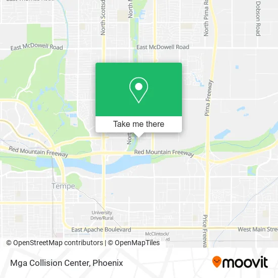 Mga Collision Center map