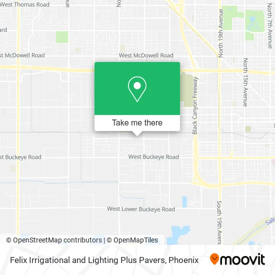 Felix Irrigational and Lighting Plus Pavers map