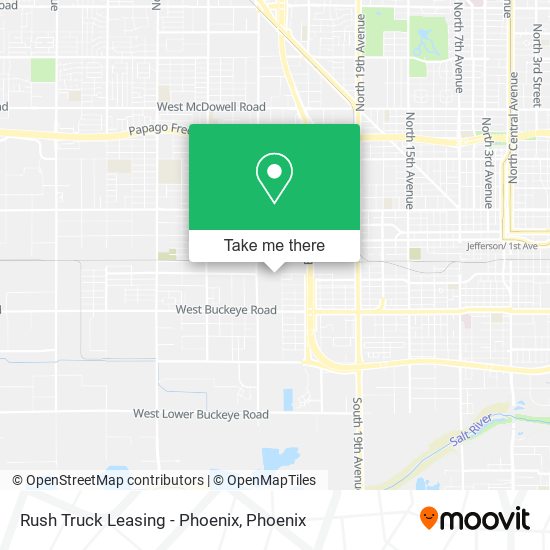 Mapa de Rush Truck Leasing - Phoenix