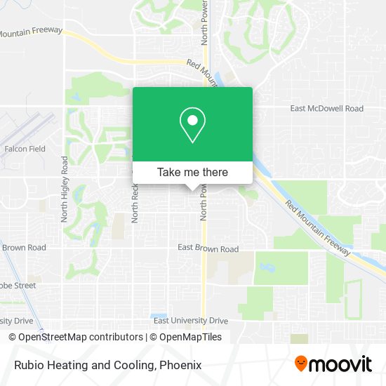 Rubio Heating and Cooling map