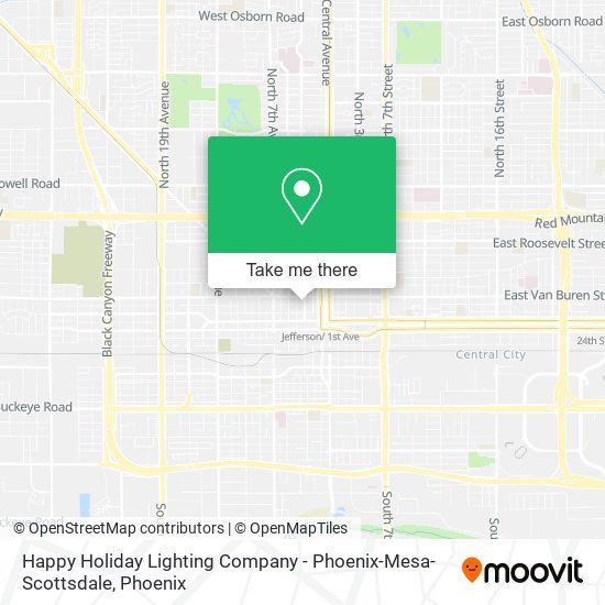 Happy Holiday Lighting Company - Phoenix-Mesa-Scottsdale map