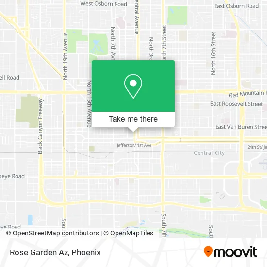 Rose Garden Az map
