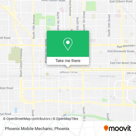 Phoenix Mobile Mechanic map
