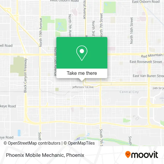 Phoenix Mobile Mechanic map