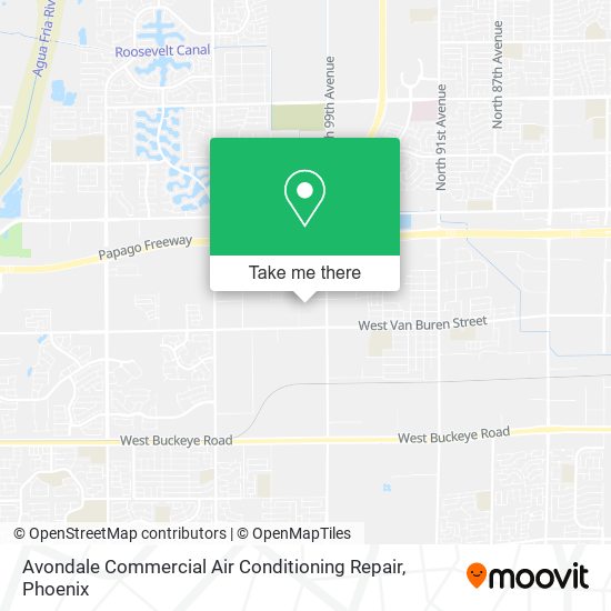 Mapa de Avondale Commercial Air Conditioning Repair