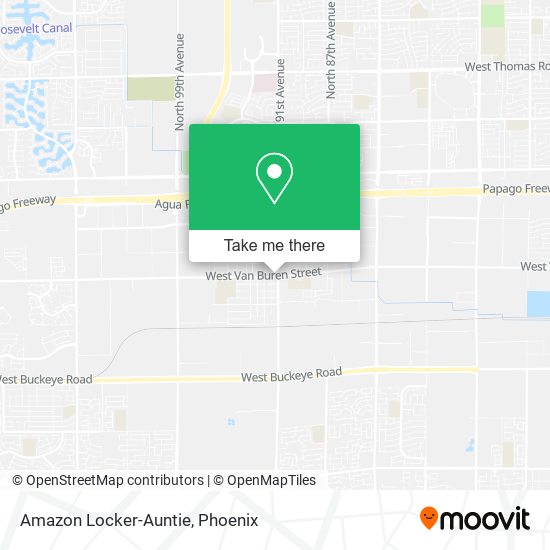 Amazon Locker-Auntie map