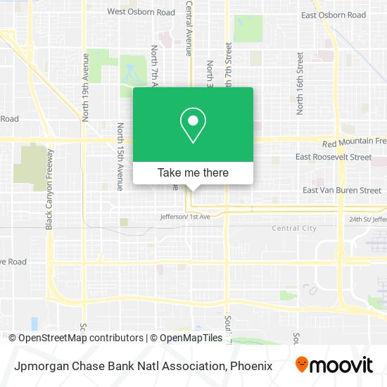 Jpmorgan Chase Bank Natl Association map
