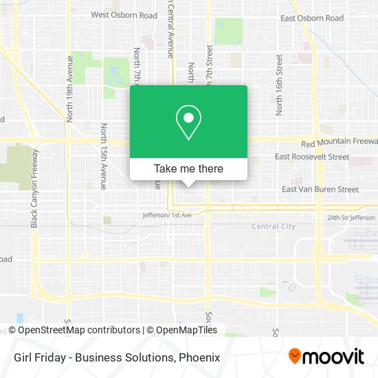 Girl Friday - Business Solutions map