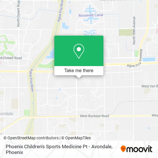 Phoenix Children's Sports Medicine Pt - Avondale map