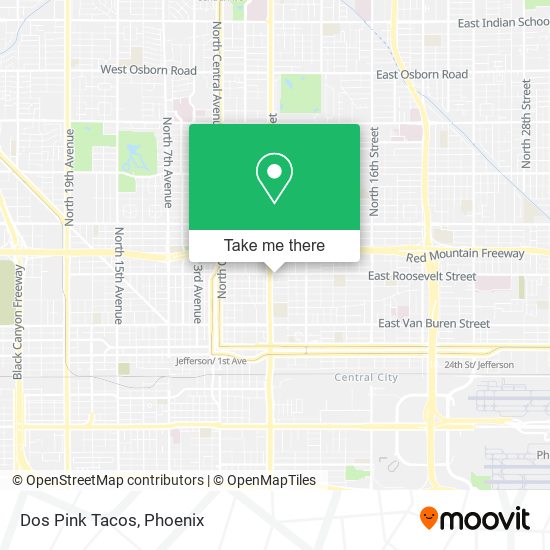 Mapa de Dos Pink Tacos