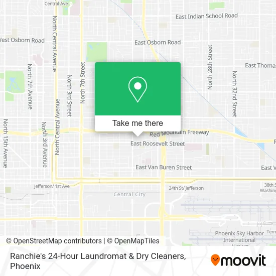 Ranchie's 24-Hour Laundromat & Dry Cleaners map