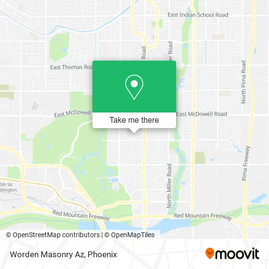 Worden Masonry Az map