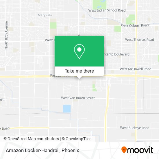 Mapa de Amazon Locker-Handrail