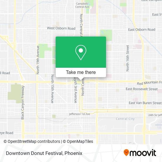 Downtown Donut Festival map