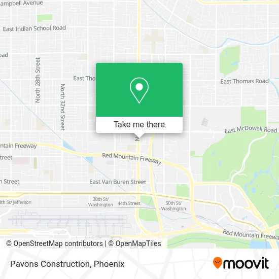 Pavons Construction map