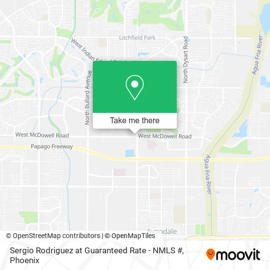 Sergio Rodriguez at Guaranteed Rate - NMLS # map