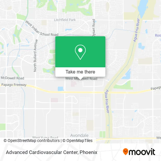 Advanced Cardiovascular Center map