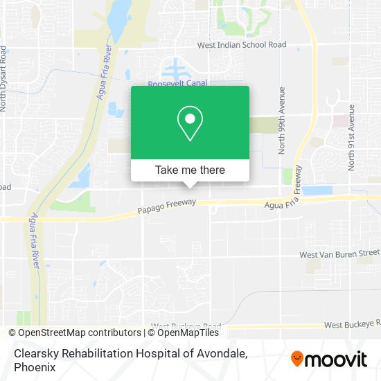 Clearsky Rehabilitation Hospital of Avondale map