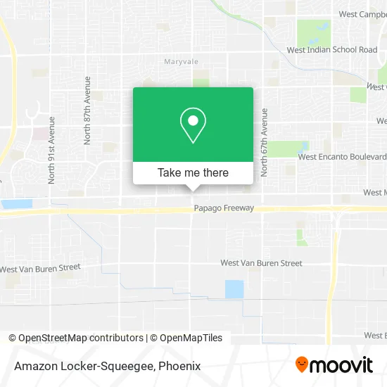 Amazon Locker-Squeegee map