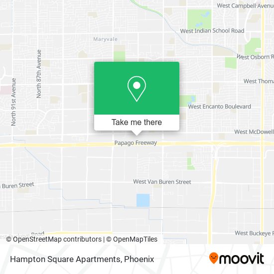 Hampton Square Apartments map