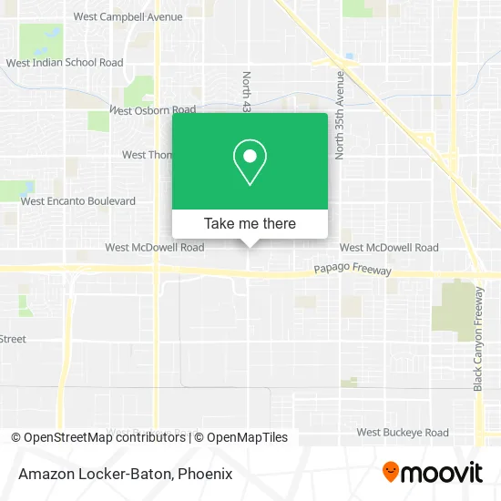 Amazon Locker-Baton map