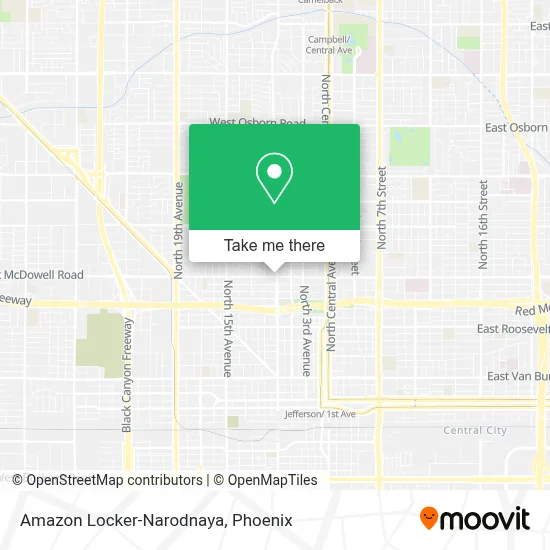 Amazon Locker-Narodnaya map