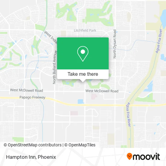 Hampton Inn map