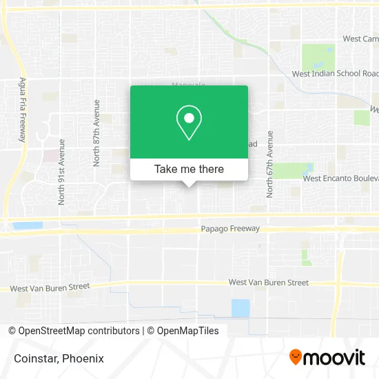 Coinstar map