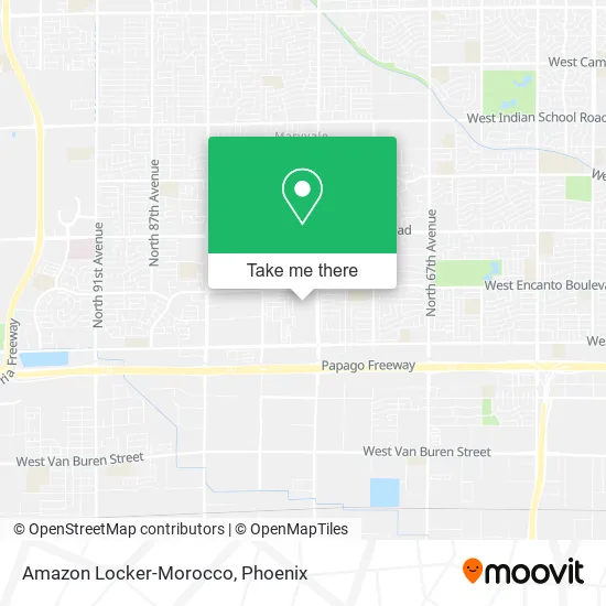 Amazon Locker-Morocco map