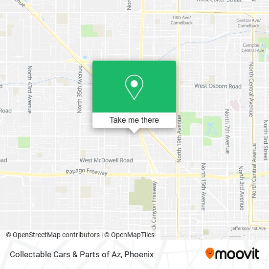 Mapa de Collectable Cars & Parts of Az