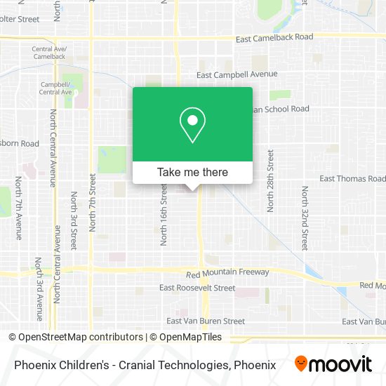 Mapa de Phoenix Children's - Cranial Technologies