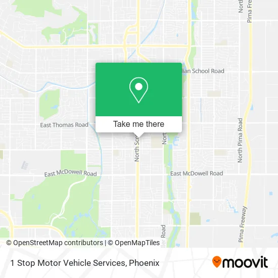 1 Stop Motor Vehicle Services map