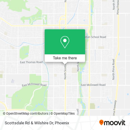 Scottsdale Rd & Wilshire Dr map
