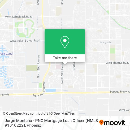 Mapa de Jorge Montano - PNC Mortgage Loan Officer (NMLS #1010222)