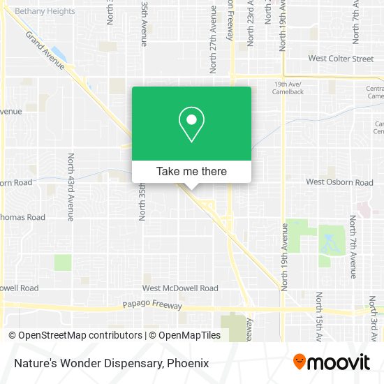 Nature's Wonder Dispensary map