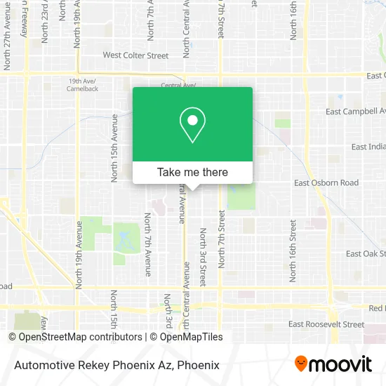 Automotive Rekey Phoenix Az map