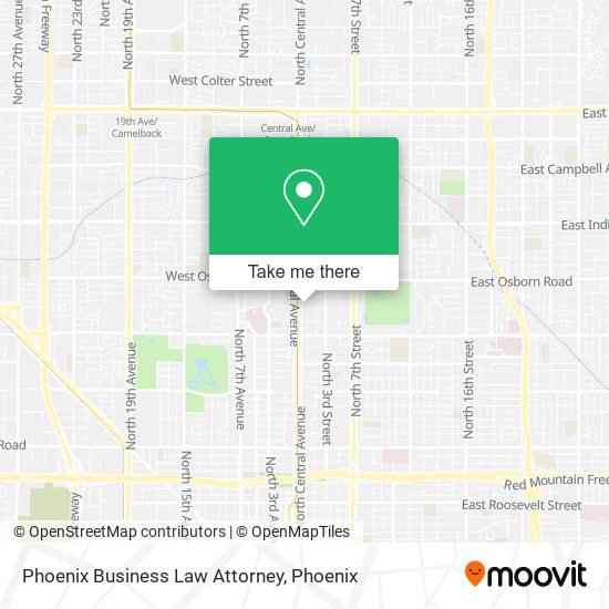 Mapa de Phoenix Business Law Attorney