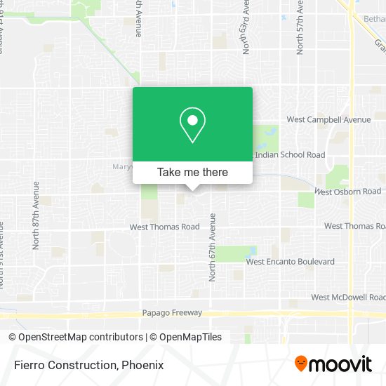 Fierro Construction map