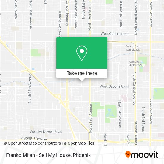Mapa de Franko Milan - Sell My House