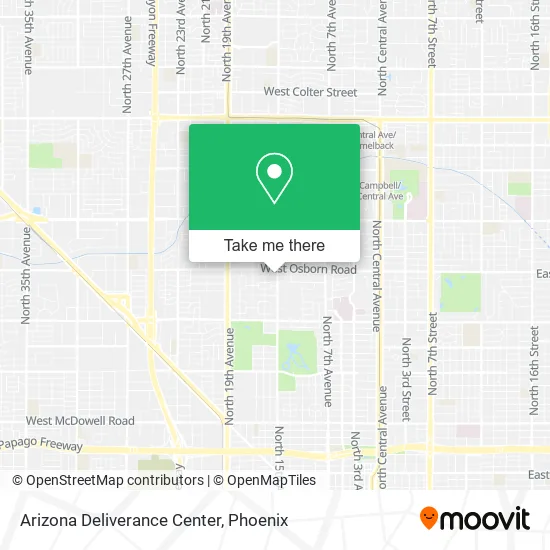 Arizona Deliverance Center map