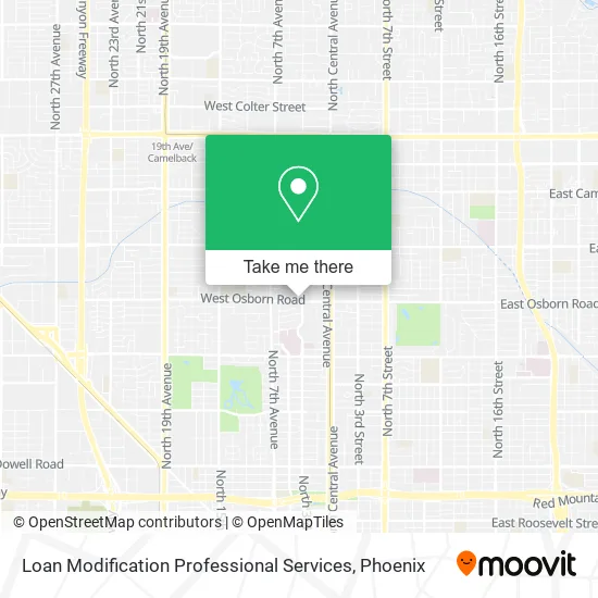 Loan Modification Professional Services map