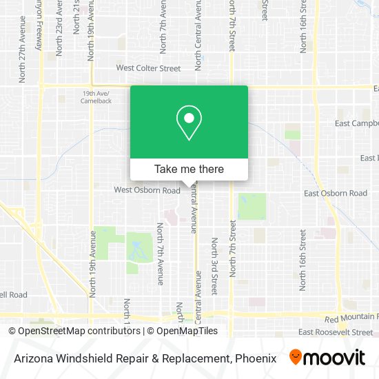 Arizona Windshield Repair & Replacement map